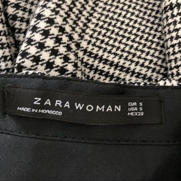 Zara Woman black white trousers slacks sz S - Picture 6 of 6